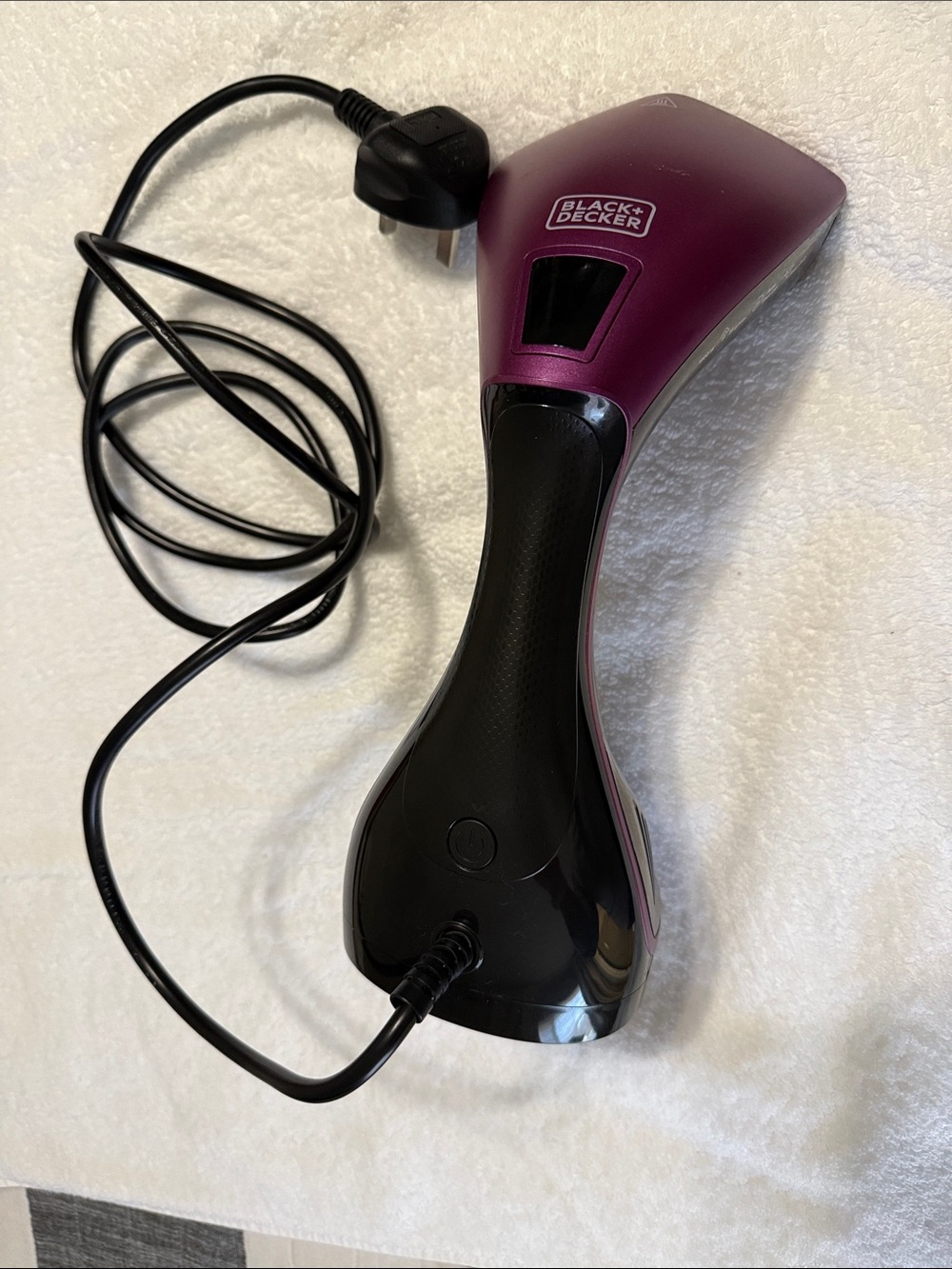 Black & Decker Women's Corded Hair Steamer - Plum and Black